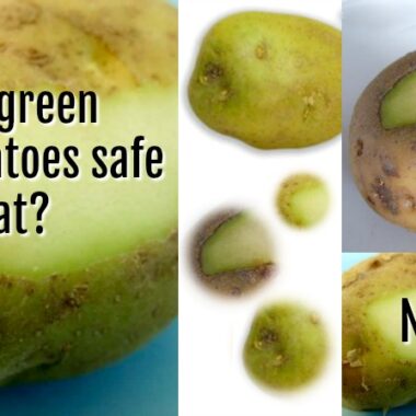 Are green potatoes safe to eat?