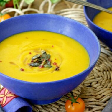 This easy Buttercup Squash soup recipe is a beautiful way to enjoy fresh winter squash. It’s quick enough to make on a weeknight