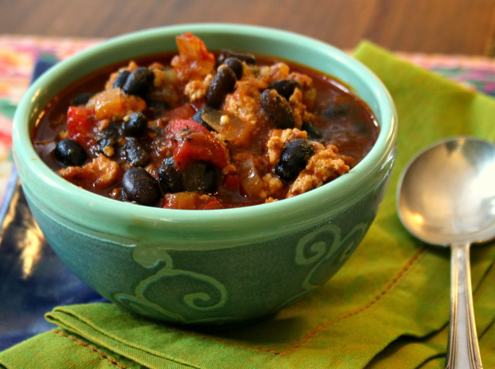 Healthy Black Bean Turkey Chili Recipe Bridget S Green Kitchen