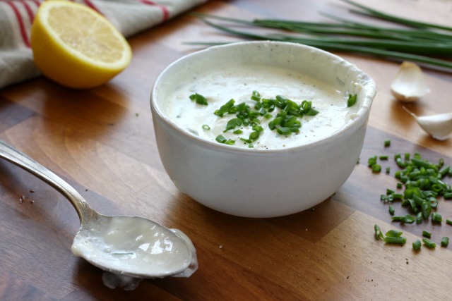 Creamy feta dressing