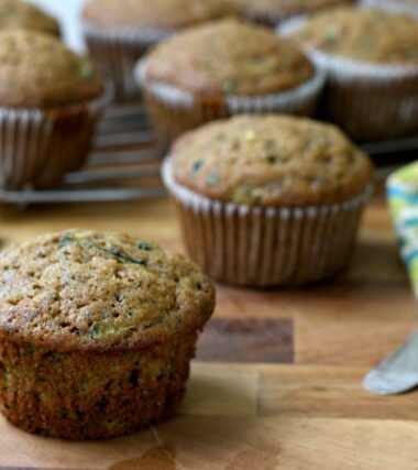 Mom’s Lemony Zucchini Muffins Recipe: These moist zucchini muffins are extra lemony and get extra flavour from a little molasses. The recipe works well using half whole wheat flour.
