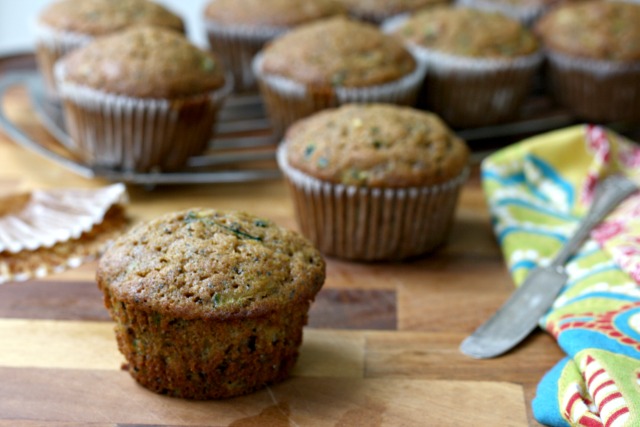 Mom’s Lemony Zucchini Muffins Recipe: These moist zucchini muffins are extra lemony and get extra flavour from a little molasses. The recipe works well using half whole wheat flour. 