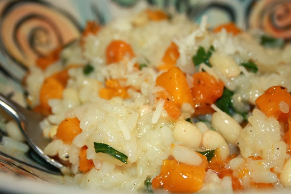 roasted winter squash risotto