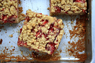 Baked strawberry shortcake with crumb topping is easy, delicious, and can be made with any kind of berry or summer fruit. 