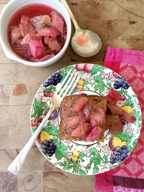 Easy baked rhubarb is lovely and delicious. 