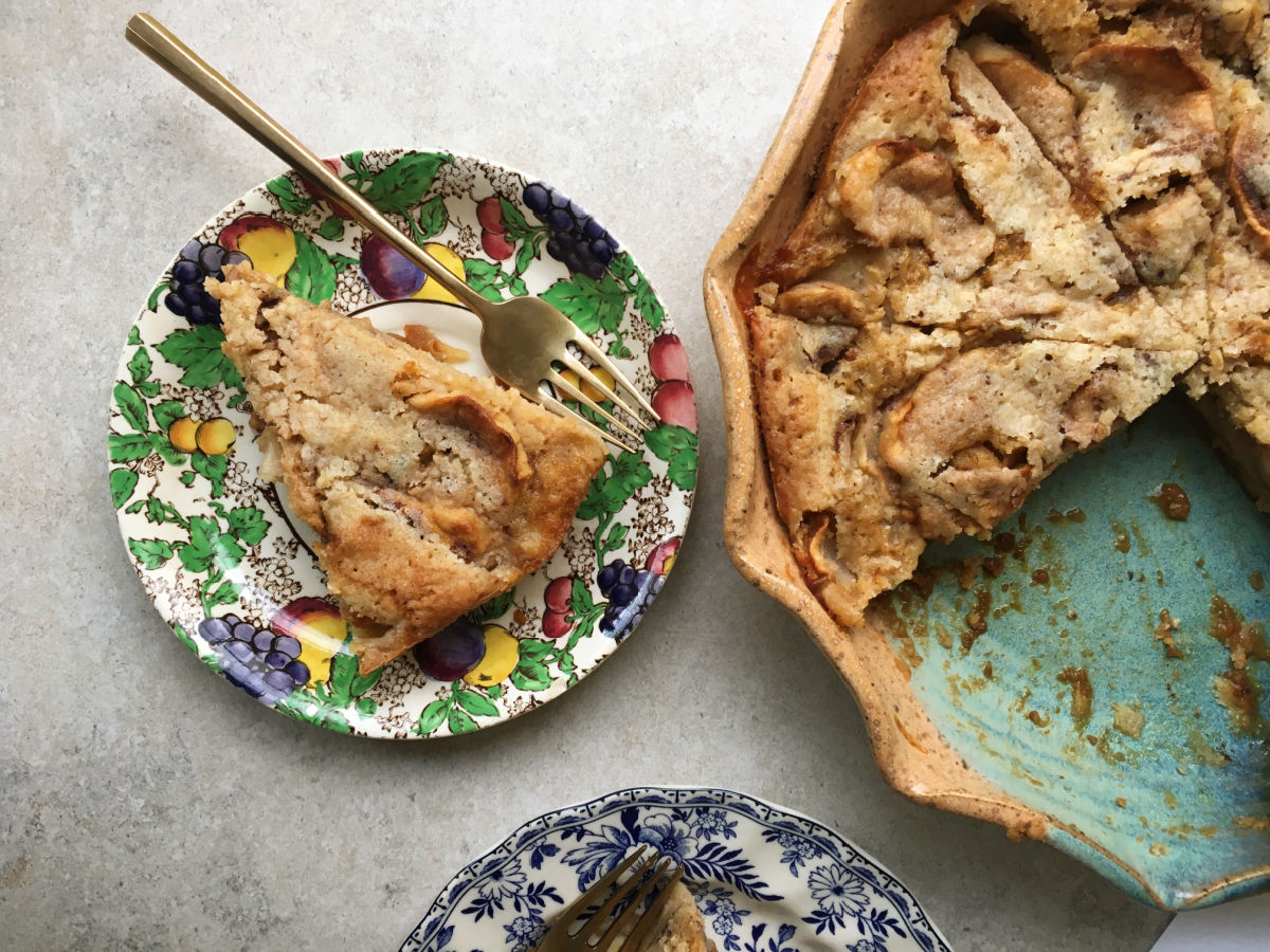 Crustless Apple Pie Is The Easiest Pie Bridget S Green Kitchen