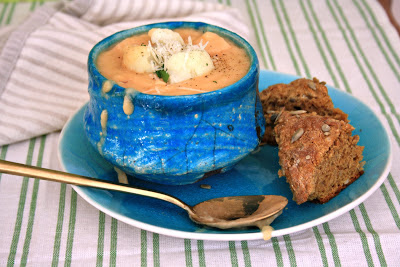 Effortless cauliflower cheese soup is creamy without the cream (or milk). 