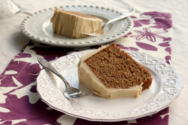 Buttermilk Clove Cake with Brown Sugar Fudge Frosting