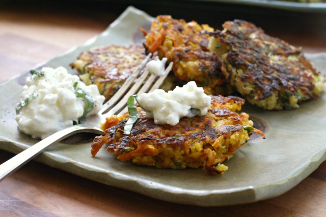 Three favourite vegetable fritter recipes