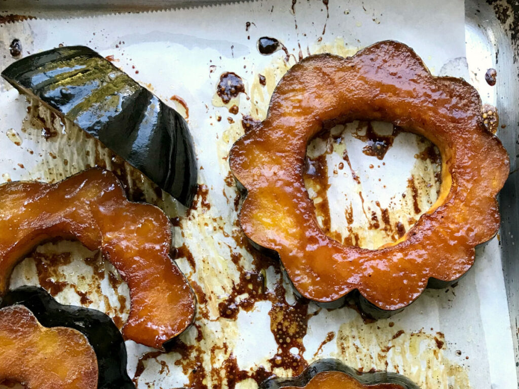 Maple roasted winter squash