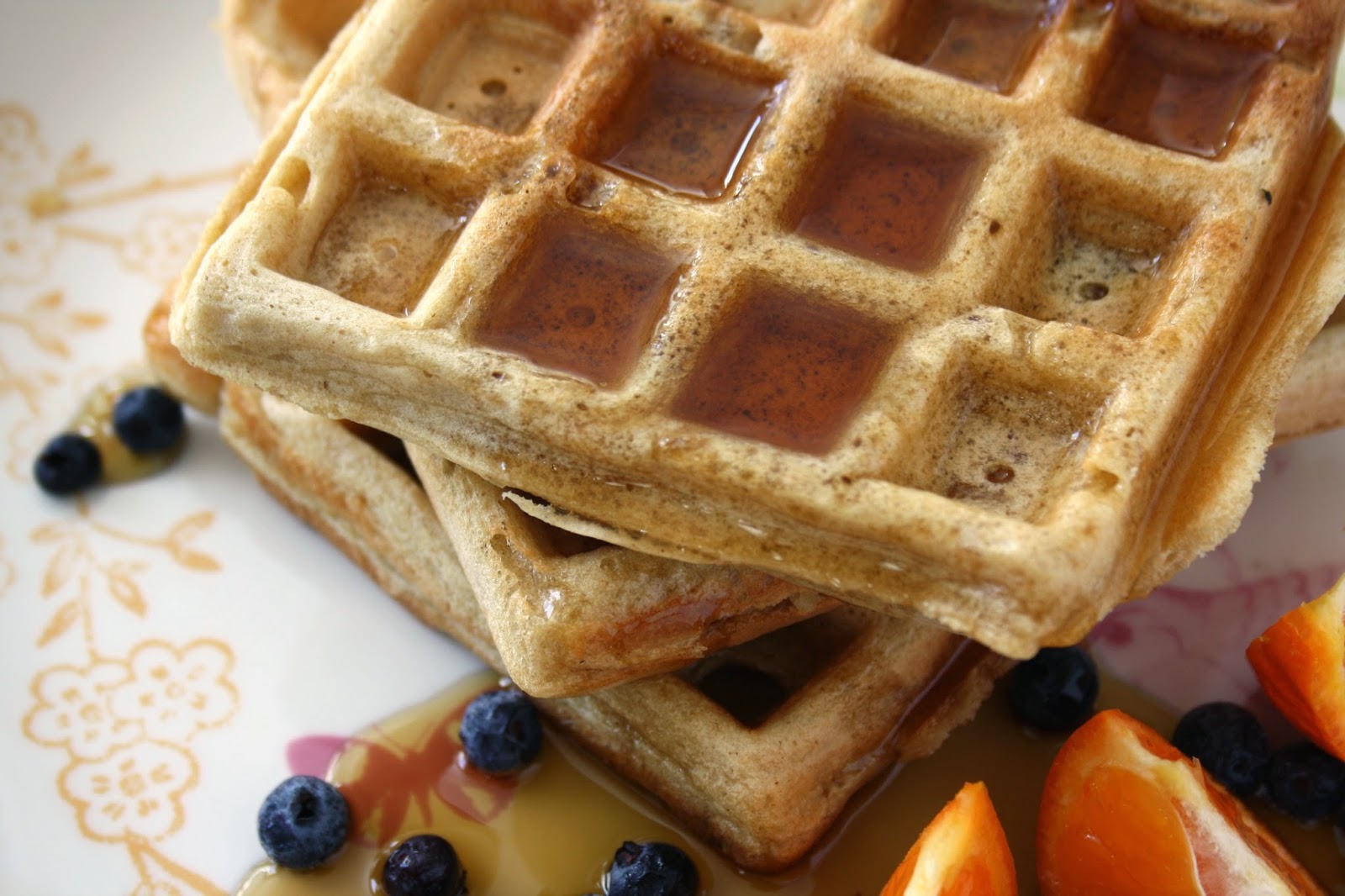 Easy Wholegrain Flax Waffles - Bridget's Green Kitchen