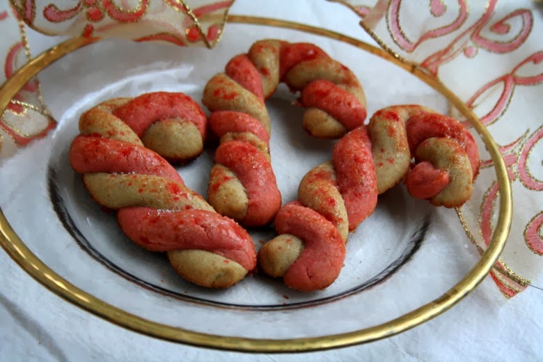 Candy cane cookies 