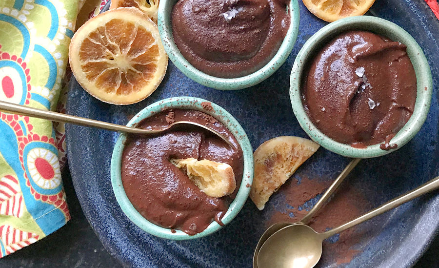 chocolate tahini pudding