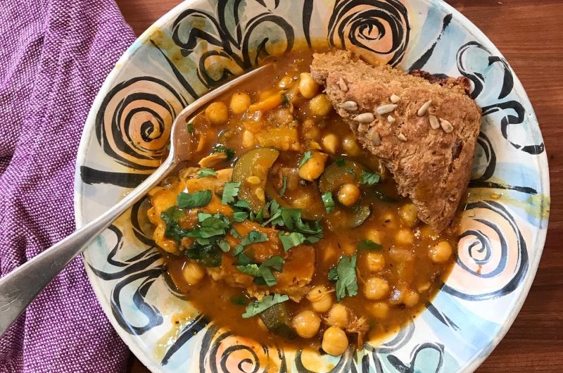 Smoky Chickpea Stew with Parsley Pesto